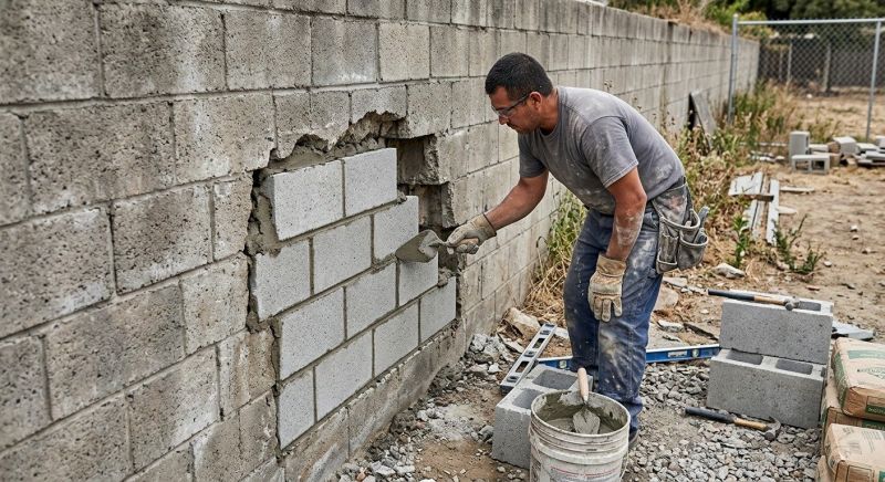 Cinder Block Repair in Cleveland, OH